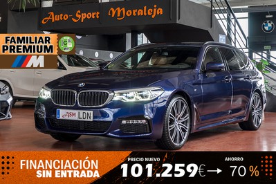 BMW Serie 5 Touring 520d Pack M Sport · Comfort, Innovation, Safety, Travel & Executive Plus Packs 190cv ocasión