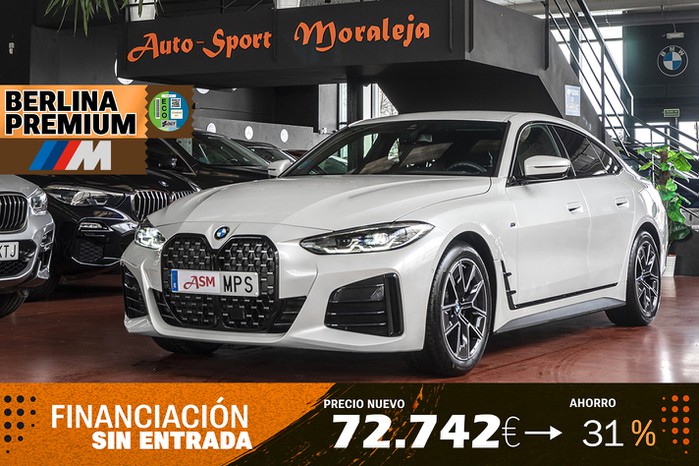 BMW Serie 4 Gran Coupe 420dA Pack M Sport · Comfort Pack 190cv Aut seminuevo